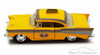 1957 Chevy Bel Air Taxi Cab, Yellow - Kinsmart 5360D - 1/40 scale Diecast Model Toy Car