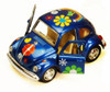 1967 Volkswagen Classic Beetle w/Decals, Blue - Kinsmart 4026DF - 3.75 Diecast Car (New, but NO BOX)