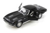 1963 Chevy Corvette Hard Top, Black - Welly 24073/4D - 1/24 scale Diecast Model Toy Car