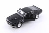 1969 Ford Mustang Boss 429 Hardtop, Black - Welly 24067/4D - 1/24 scale Diecast Model Toy Car