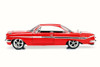 1961 Dom's Chevy Impala F8 Fate of Furious, Red - Jada 98426 - 1/24 Scale Diecast Model Toy Car