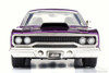 1970 Plymouth Road Runner, Plum Crazy - JADA Toys 98233 - 1/24 Scale Diecast Model Toy Car