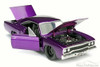 1970 Plymouth Road Runner, Plum Crazy - JADA Toys 98233 - 1/24 Scale Diecast Model Toy Car