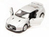 Nissan GT-R R35, Silver - Kinsmart 5340D - 1/36 scale Diecast Car (Brand New, but NOT IN BOX)