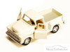 1955 Chevy Stepside Pickup Truck, White - Kinsmart 5330/6D - 1/32 scale Diecast Model Toy Car