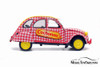 Citroen 2CV6 Cochonou Tour de France, Red with Yellow - Solido S1850021 - 1/18 Scale Diecast Car