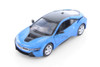 2018 BMW i8 Coupe, Blue - Showcasts 79359/16D - 1/24 scale Diecast Model Toy Car (1 car, no box)