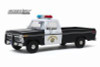 1975 Ford F-100 Pickup Truck California Highway Patrol, Black and White - Greenlight 13550 - 1/18 scale Diecast Model Toy Car