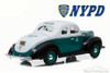 1940 Ford Deluxe Coupe NYPD, White - Greenlight 12972 - 1/18 Scale Diecast Model Toy Car