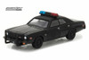 1976 Dodge Coronet Police Car, Black - Greenlight 27930C/48 - 1/64 Scale Diecast Model Toy Car