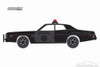 1976 Dodge Coronet Police Car, Black - Greenlight 27930C/48 - 1/64 Scale Diecast Model Toy Car