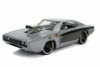 1970 Dodge Charger R/T with Blower Hardtop, Glossy Gray - Jada 31668 - 1/24 scale Diecast Model Toy Car