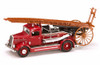 1938 Dennis Light Four Fire Engine, Red - Yatming 43011 - 1/43 Scale Diecast Model Toy Car