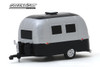 1961 Airstream 16’ Bambi Sport, Silver and Black - Greenlight 34070/48 - 1/64 scale Diecast Model Toy Car