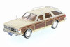 1979 Chrysler LeBaron Town & Country Wagon, Cream White - Motor Max 73331/16D - 1/24 Scale Diecast Model Toy Car