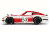 1972  Datsun 240Z Hard Top, Red w/ White - Jada 99098 - 1/24 Scale Diecast Model Toy Car