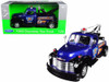 1953 Chevy Tow Truck, Blue and Black - Welly 22086W-BLBK - 1/24 scale Diecast Model Toy Car