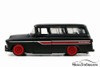 1957 Chevy Suburban, Matte Black - Jada 31828DP1 - 1/24 scale Diecast Model Toy Car
