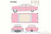 Elvis Presley 1955 Cadillac Fleetwood Series 60, Pink - Greenlight 86491 - 1/43 Scale Diecast Model Toy Car