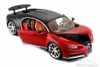 Bugatti Chiron, Red w/ Black - Bburago 11040R - 1/18 Scale Diecast Model Toy Car