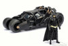 2008 The Dark Knight Batmobile w/ Batman Figure, Black -  98261W - 1/24 Scale Diecast Model Toy Car