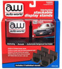 Interlocking Stackable Display Stands, Black - Auto World AWDC017 - 1/64 scale Accessory