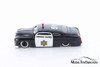 1951 Mercury Police Car, Black & White - Jada 92455 - 1/24 Scale Diecast Model Toy Car