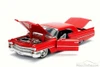 1963 Cadillac, Red - JADA 99552DP1 - 1/24 Scale Diecast Model Toy Car