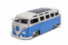 1962 Volkswagen Bus, Blue with White - Jada 99023 - 1/24 scale Diecast Model Toy Car