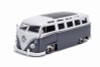 1962 Volkswagen Bus, Gray with White - Jada 99024 - 1/24 scale Diecast Model Toy Car