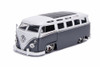 1962 Volkswagen Bus, Gray with White - Jada 99055DP1 - 1/24 scale Diecast Model Toy Car