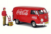 1963 Volkswagen T1 Coca Cola Cargo Van with Delivery Driver 424062-1/24 Scale Diecast Model Toy Car