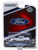 1973 Ford Falcon XB Custom, White w/Black Stripes - Greenlight 30042 - 1/64 Diecast Car