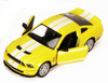 2007 Shelby GT500, Yellow - Kinsmart 5310D - 1/38 scale Diecast Car (Brand New, but NOT IN BOX)