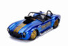 1965 Shelby Cobra 427 S/C Convertible, Candy Blue - Jada 30978DP1 - 1/24 scale Diecast Model Toy Car