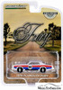 1976 Plymouth Fury, White with Red and Blue - Greenlight 30156/48 - 1/64 scale Diecast Model Toy Car
