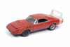 1969 Dodge Charger Daytona, Red with Flames - Round 2 JLMC020/48A - 1/64 scale Diecast Model Toy Car