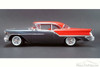 1957 Oldsmobile Super 88 Hard Top, Charcoal Grey/ Festival Red - Acme 1808001 - 1/18 Scale Diecast Model Toy Car