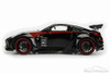 2003 Nissan 350Z Hard Top, Black w/ Red - Jada 99112DP1 - 1/24 Scale Diecast Model Toy Car