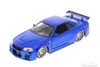 Fast & Furious Brian's Nissan Skyline GT-R, Candy Blue - Jada Toys 97217 - 1/24 Scale Diecast Model Toy Car (Brand New, but NOT IN BOX)