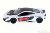 McLaren 675LT with Prints, White w/ Decals - Kinsmart 5392DF - 1/36 Scale Diecast Model Toy Car