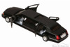 1999 Lincoln Town Car Stretch Limousine, Black - Kinsmart 7001DK - 1/38 scale Diecast Model Toy Car