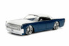 1963 Lincoln Continental Hard Top, Blue w/White - Jada 99553WA1 - 1/24 Scale Diecast Model Toy Car