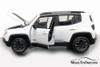 Jeep Renegade Trailhawk, White - Welly 24071WWT - 1/24 scale Diecast Model Toy Car