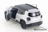 2017 Jeep Renegade Trailhawk, Silver w/ Black - Welly 43736D - 4.5" Diecast Model Toy Car