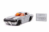 1963 Chevy Corvette Sting Ray Hardtop w/Diecast Mosaic Tile, Silver - Jada 31079 - 1/24 Diecast Car