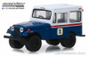 1971 Jeep DJ-5 United States Postal Service, White w/Blue - Greenlight 29998 - 1/64 Diecast Car