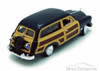 1949 Ford Woody Wagon, Black - Motormax 73260 - 1/24 scale Diecast Model Toy Car