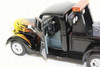 1937 Ford Pickup Tow Truck, Black w/Flames - Motor Max 75341AC - 1/24 Scale Diecast Model Toy Car