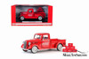 1937 Ford Pickup with 6 bottle cartons, Red - Motorcity Classics 424065 - 1/24 scale Diecast Model Toy Car